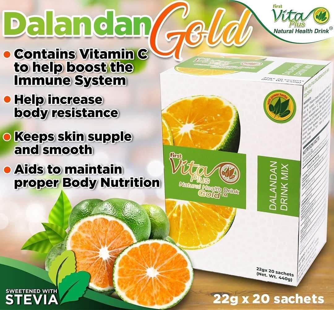 First Vita Plus Dalandan GOLD Health Drink - 40 Sachets - image 2