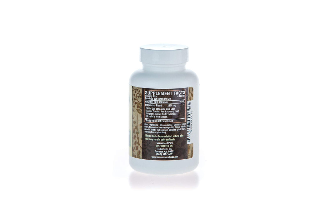 Common Sense Herbal Products Astringent Formula - 120 Tablets - image 2