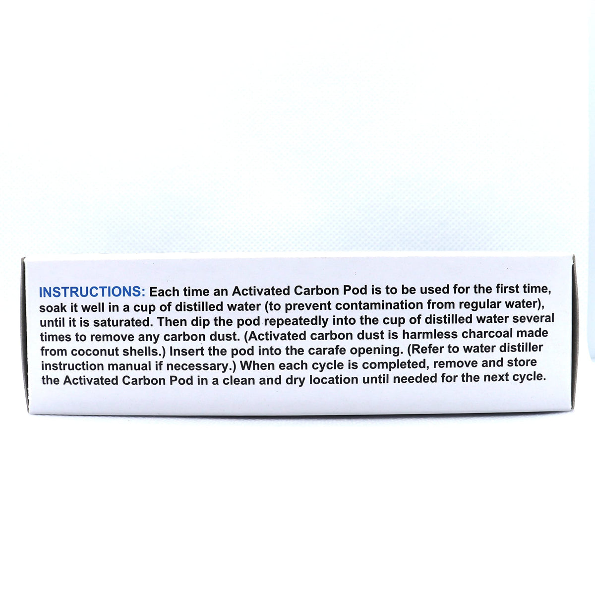 H2o Labs Activated Carbon Pods for Model 200 Water Distiller - 6 Pack - image 4