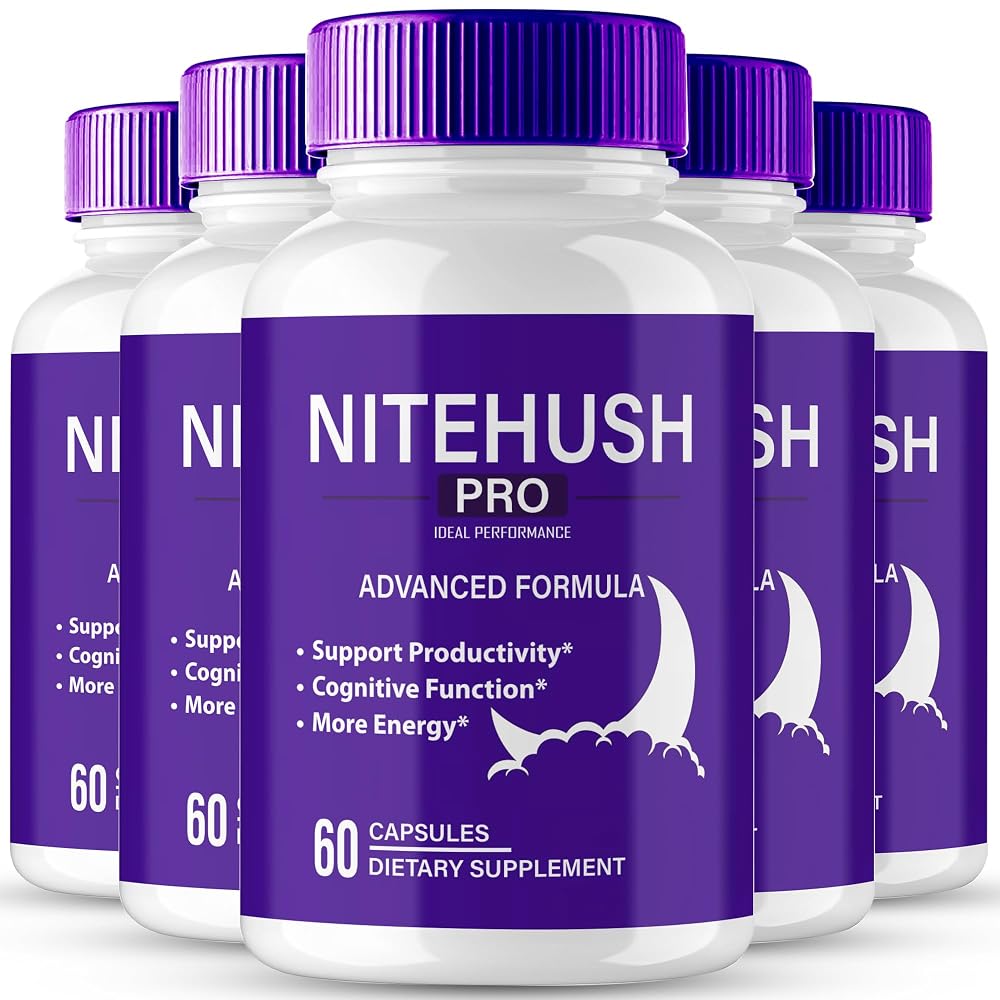 IDEAL PERFORMANCE Nite Hush Pro Brain Supplements Memory & Focus - 300 Capsules