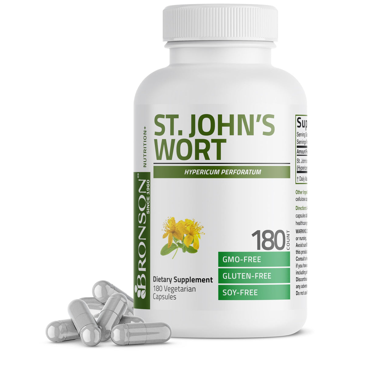 Bronson St. John's Wort 700 MG per Serving Hypericum Perforatum
