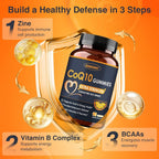 ZEBORA CoQ10 200mg Gummies, Natural Orange Flavor - 90 Gummies - image 7