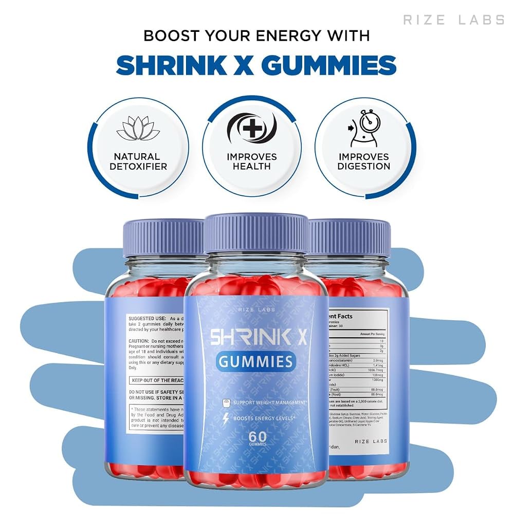 Rize Labs Shrink X Keto ACV Gummies Weight Loss - 120 Gummies - image 3