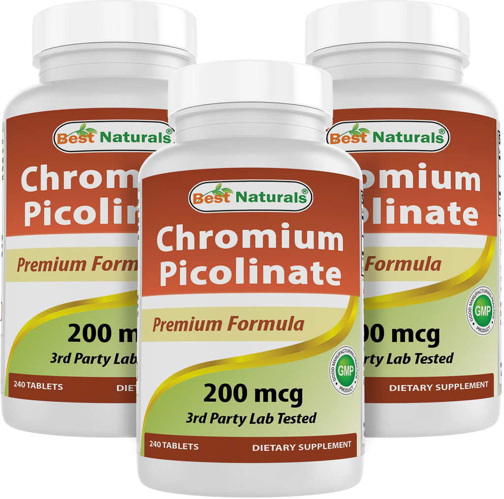 Best Naturals Chromium Picolinate 200 mcg - 720 Tablets