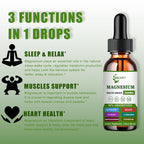 JINGYAT Magnesium Glycinate Liquid for Relaxation - 2 Fl Oz - image 2