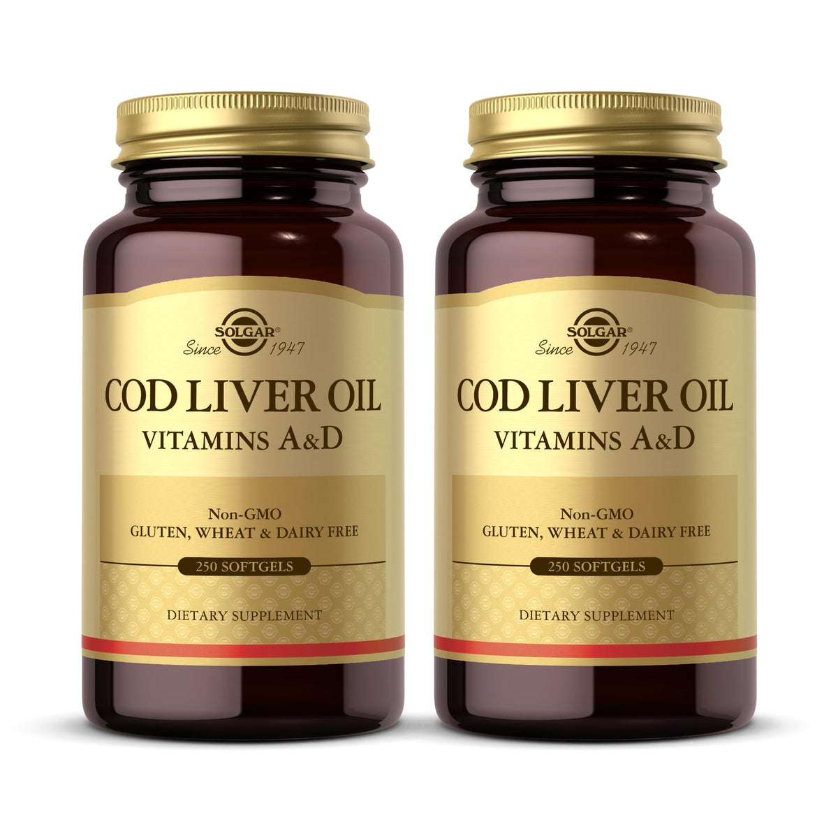 Solgar Cod Liver Oil Vitamins A & D - 500 Softgels