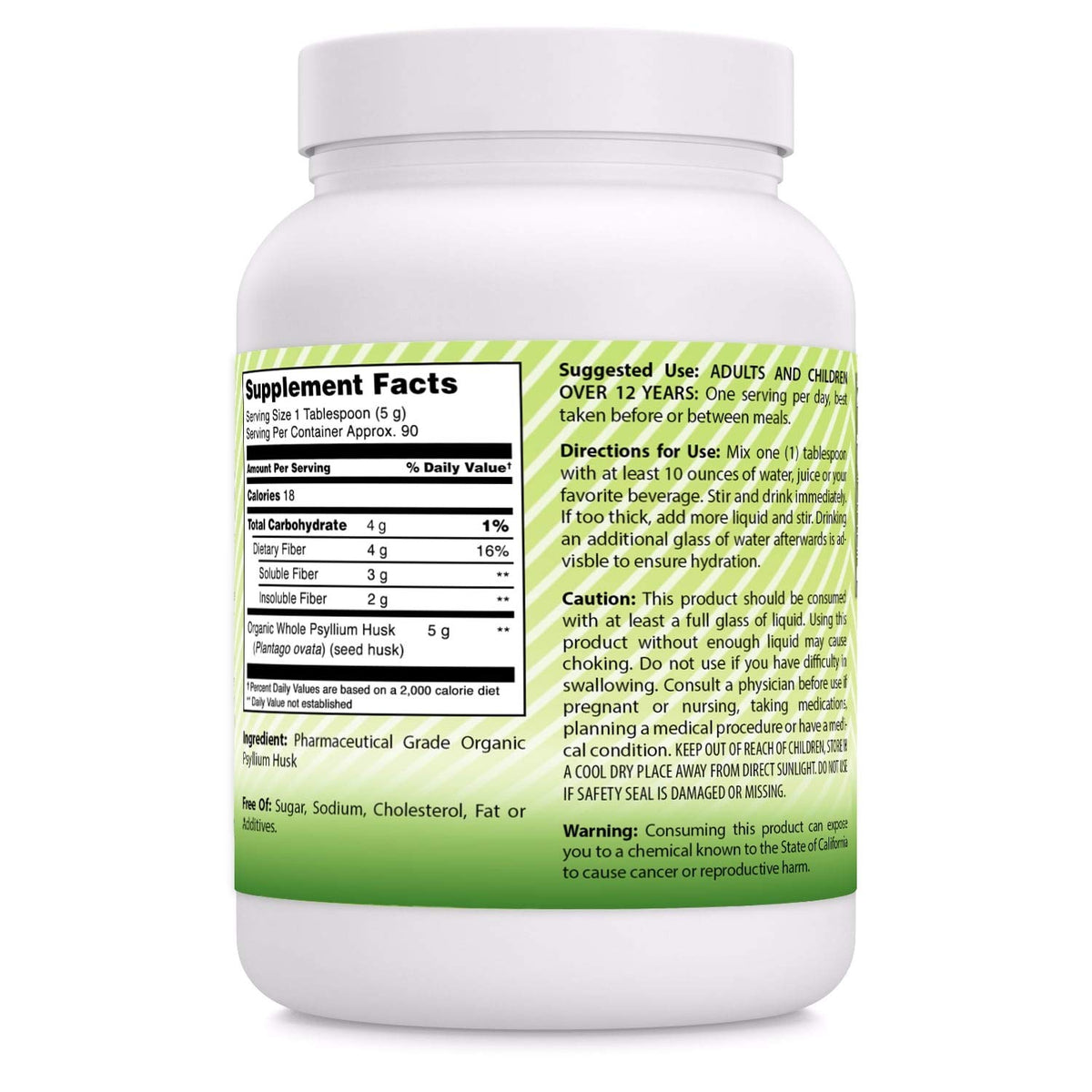 Amazing India Organic Psyllium Husk Powder - 16 Oz - image 2