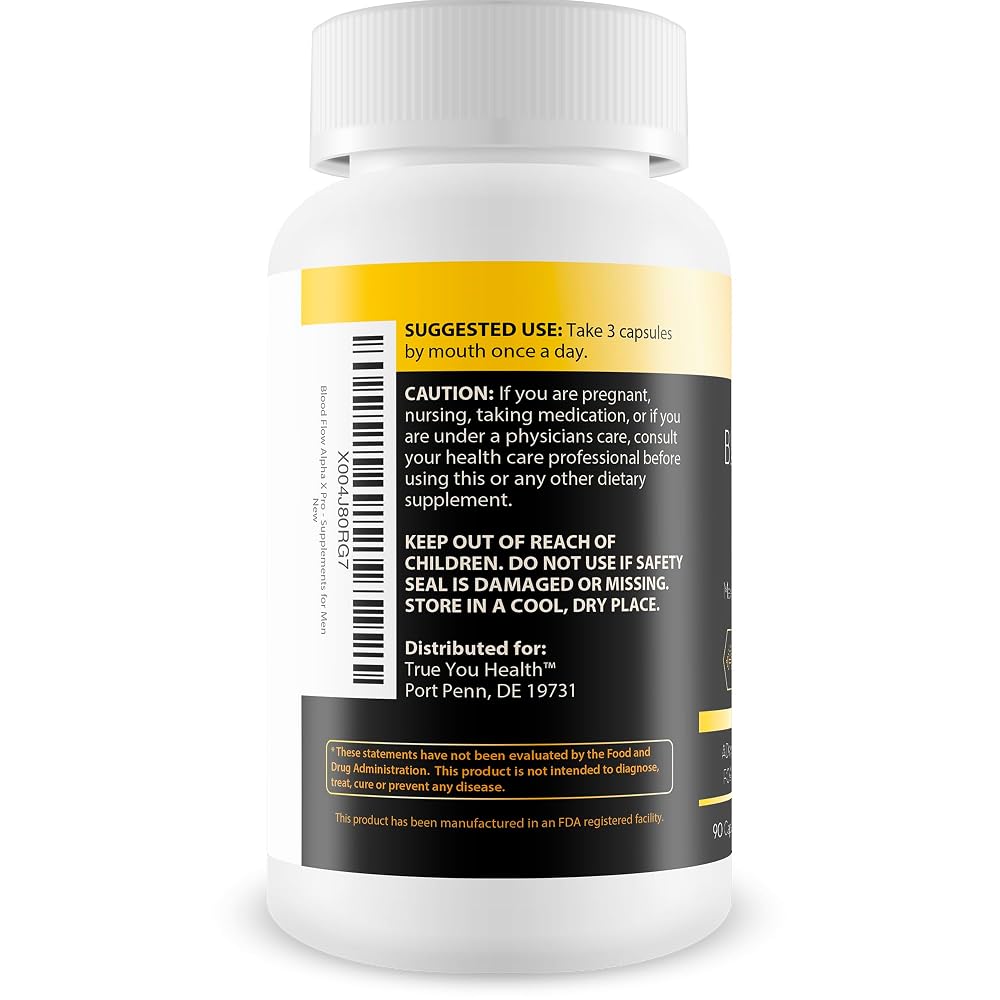 True You Health Blood Flow Alpha X Pro - 90 Capsules - image 3