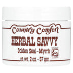 Country Comfort Herbal Savvy Goldenseal Myrrh Salve - 2 oz
