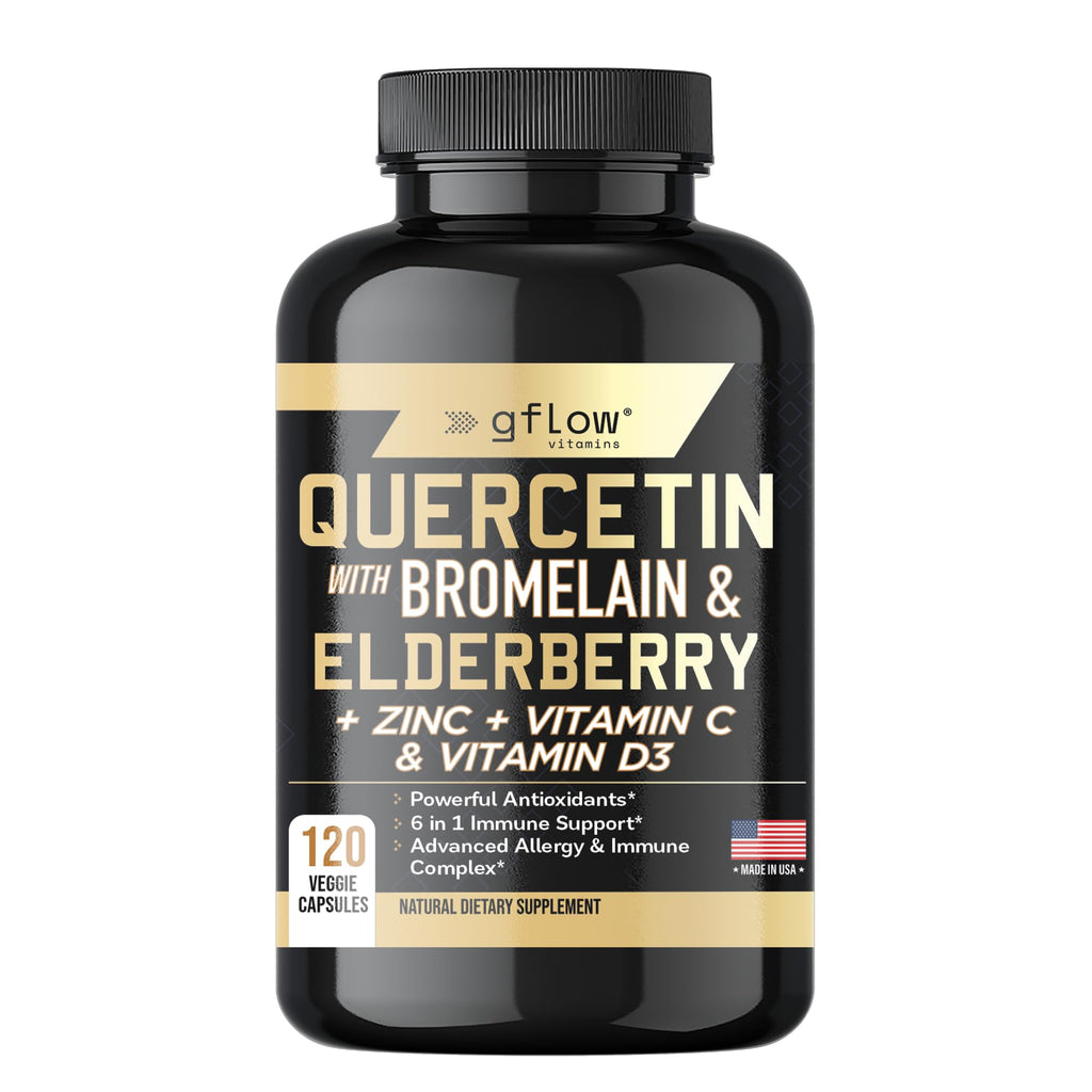 gflow vitamins Elderberry - Quercetin with Vitamin C and Zinc