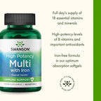 Swanson Multi High Potency Immune Support - 120 Softgels - image 4