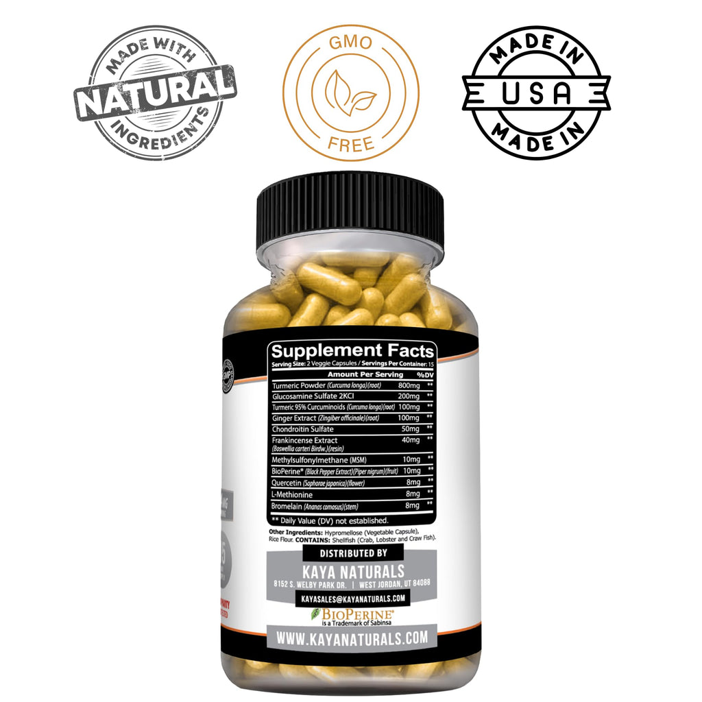 Kaya Naturals Platinum Mobility Support Glucosamine - 30 Capsules - image 3
