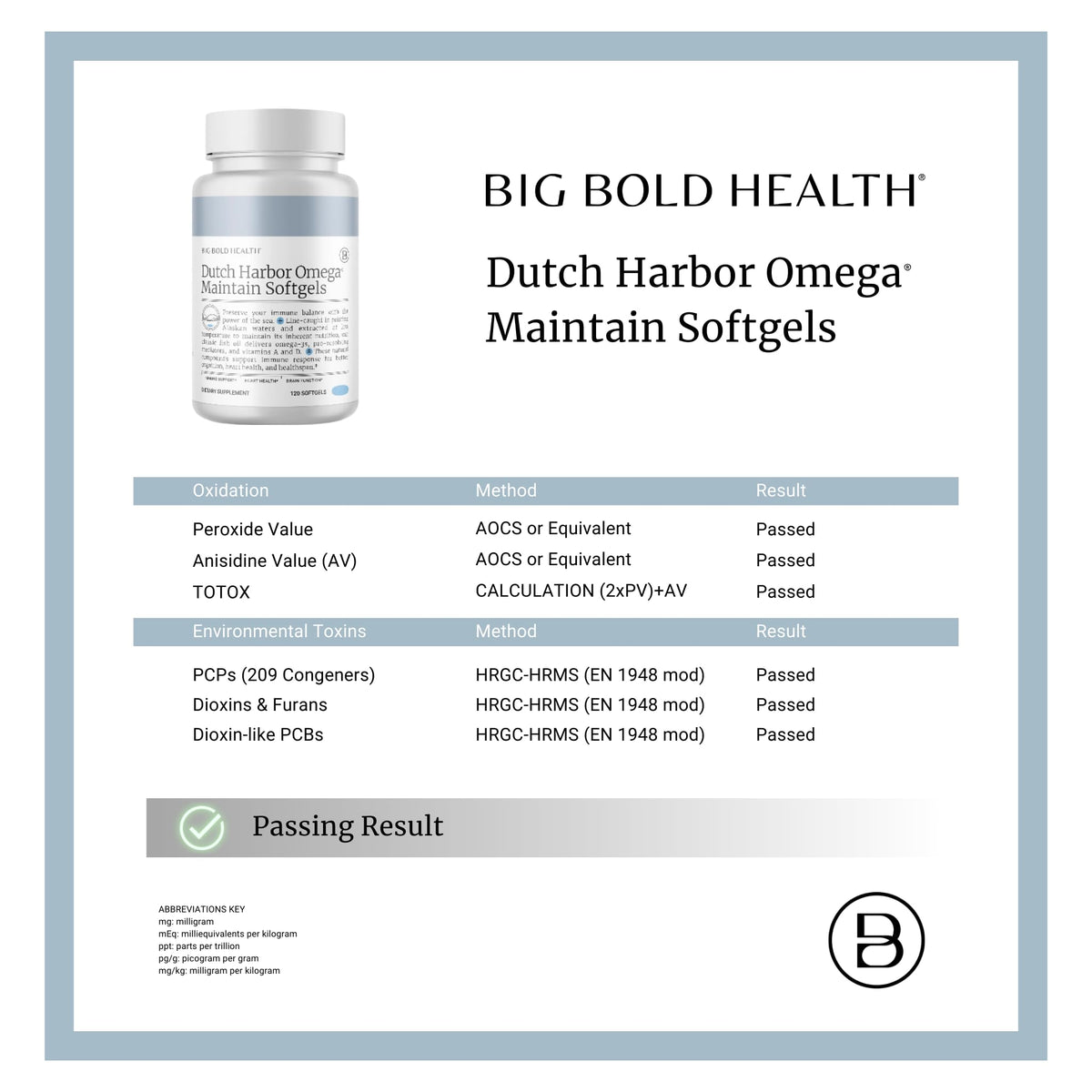 BIG BOLD HEALTH Dutch Harbor Omega Maintain - 120 Softgels - image 7