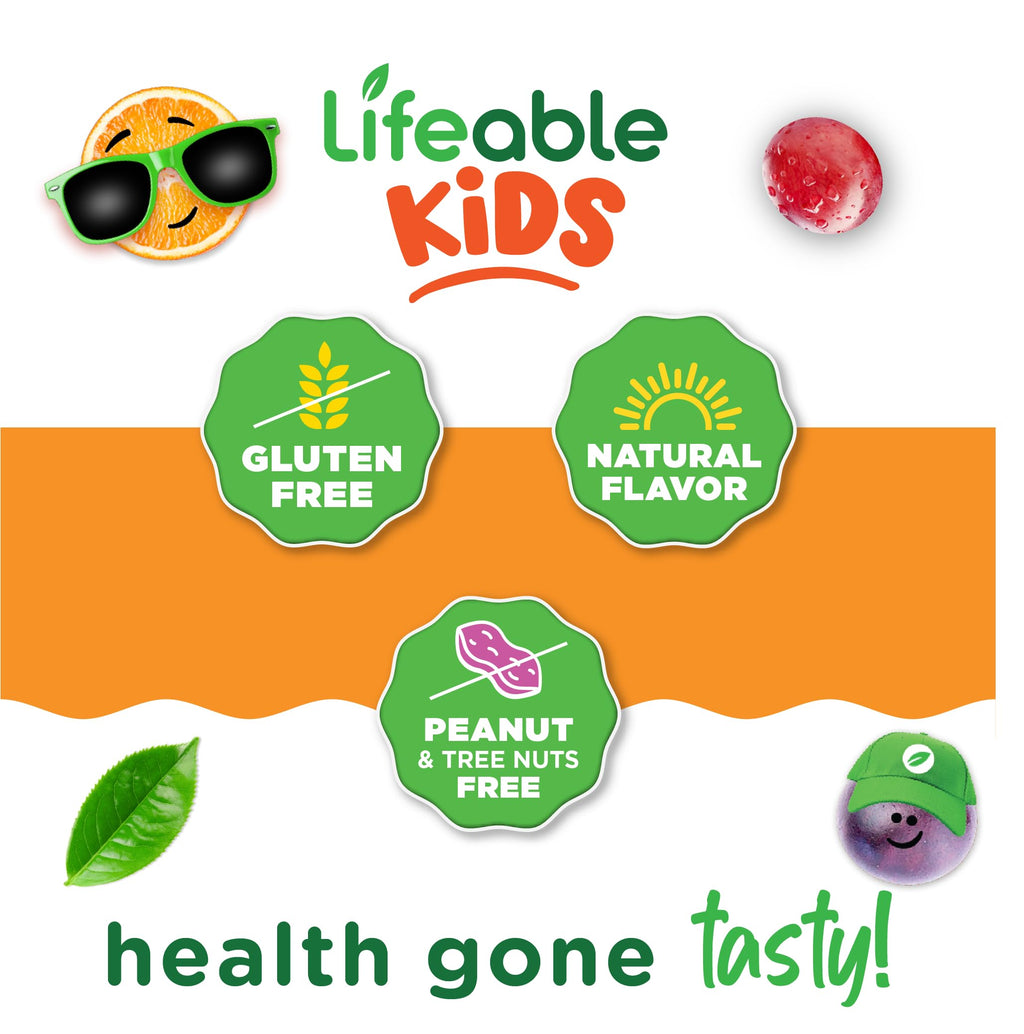 Lifeable Kids Calcium Magnesium Zinc Gummies with Vitamin D3 - 90 Gummies - image 4