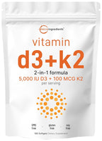 Micro Ingredients Vitamin D3 K2 5000IU Parent