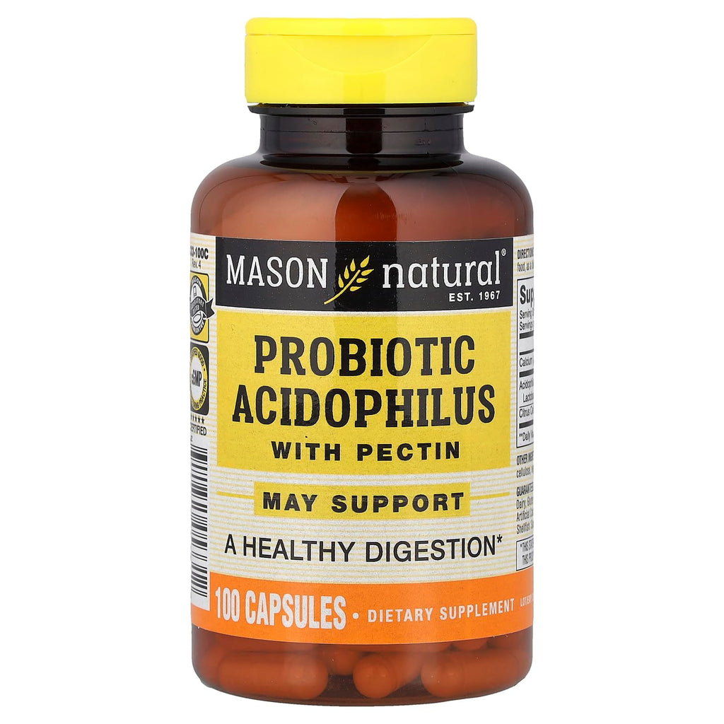 MASON NATURAL Probiotic Acidophilus with Pectin - 100 Capsules