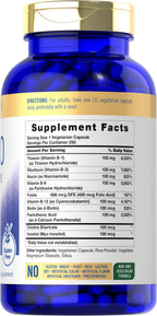 Carlyle B-100 Complex Vitamin B - 250 Vegetarian Capsules - image 2