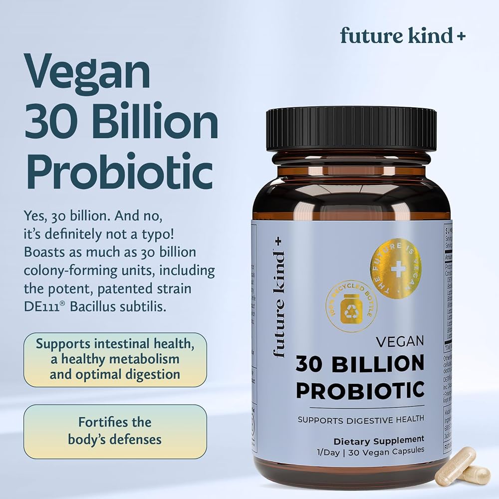 Future Kind Vegan Probiotics Digestive Support - 30 Capsules - image 2
