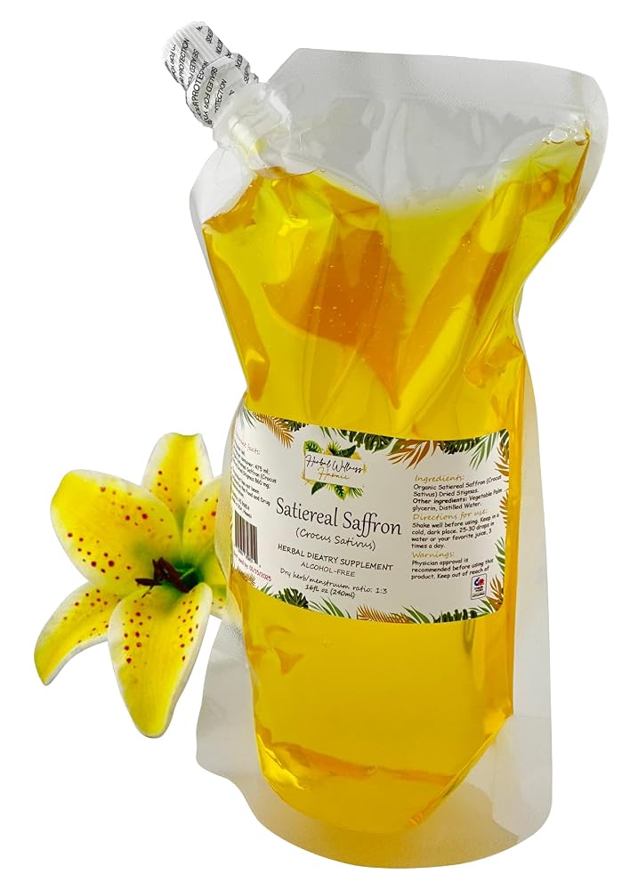 Herbal Wellness Hawaii Satiereal Saffron Liquid Extract - 32 Fl Oz