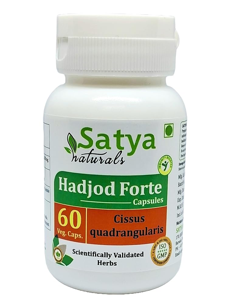 Satya Naturals Hadjod Forte Capsules 500 mg. 60 Veg. Capsule