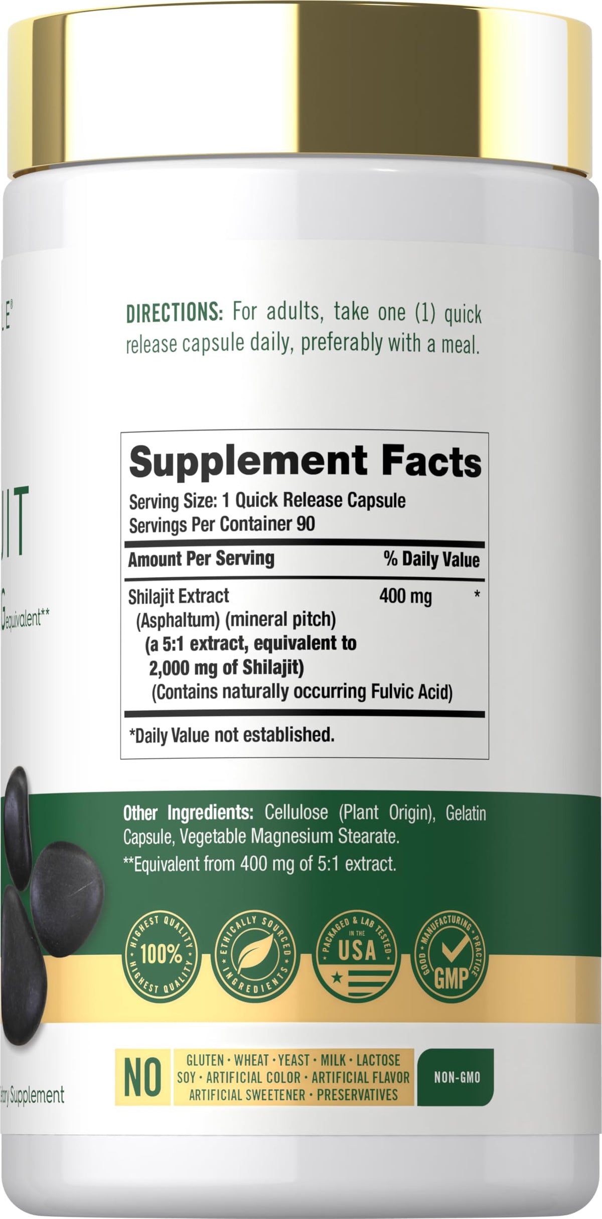 Carlyle Shilajit Capsules - 90 Count - image 2
