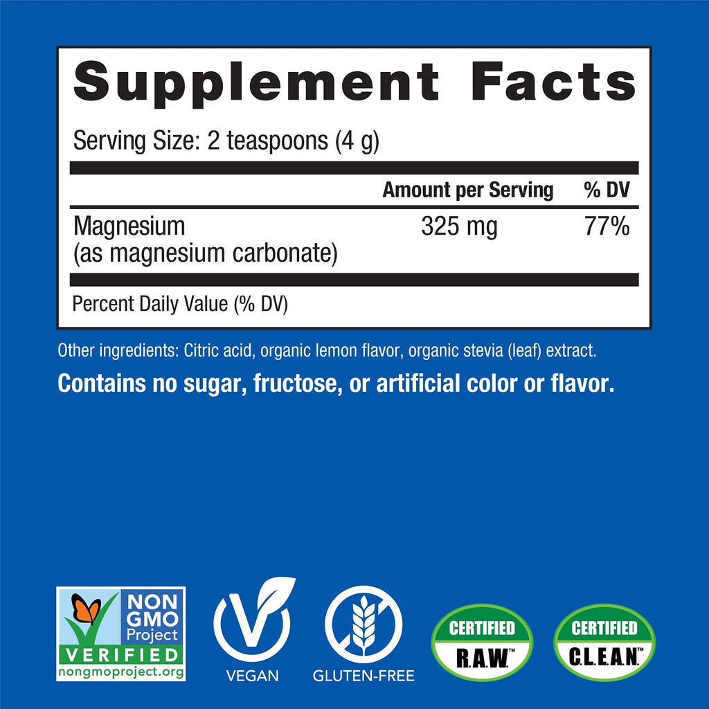 Natural Vitality Calm Magnesium Powder Sweet Lemon - 8 oz - image 3
