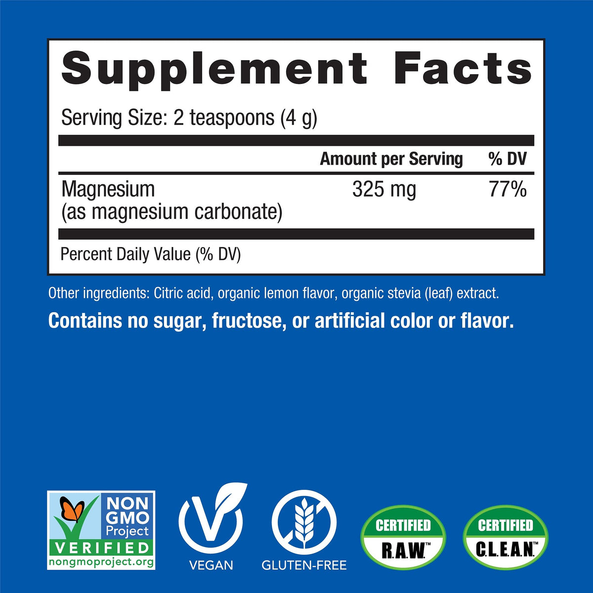 Natural Vitality Calm Magnesium Powder Sweet Lemon - 8 oz - image 3