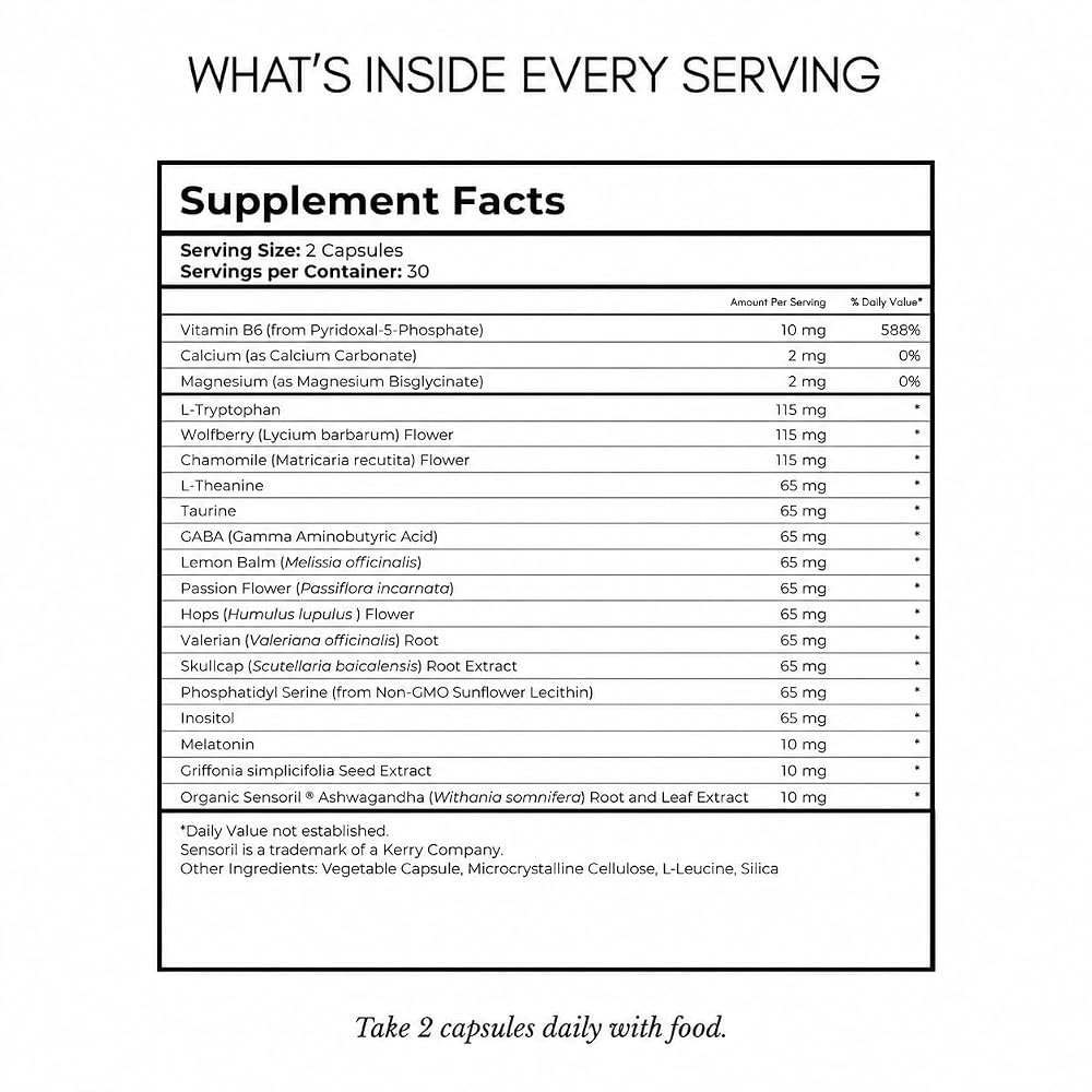 Glow Natural Wellness Glow PM Sleep Supplement - 60 Capsules - image 2