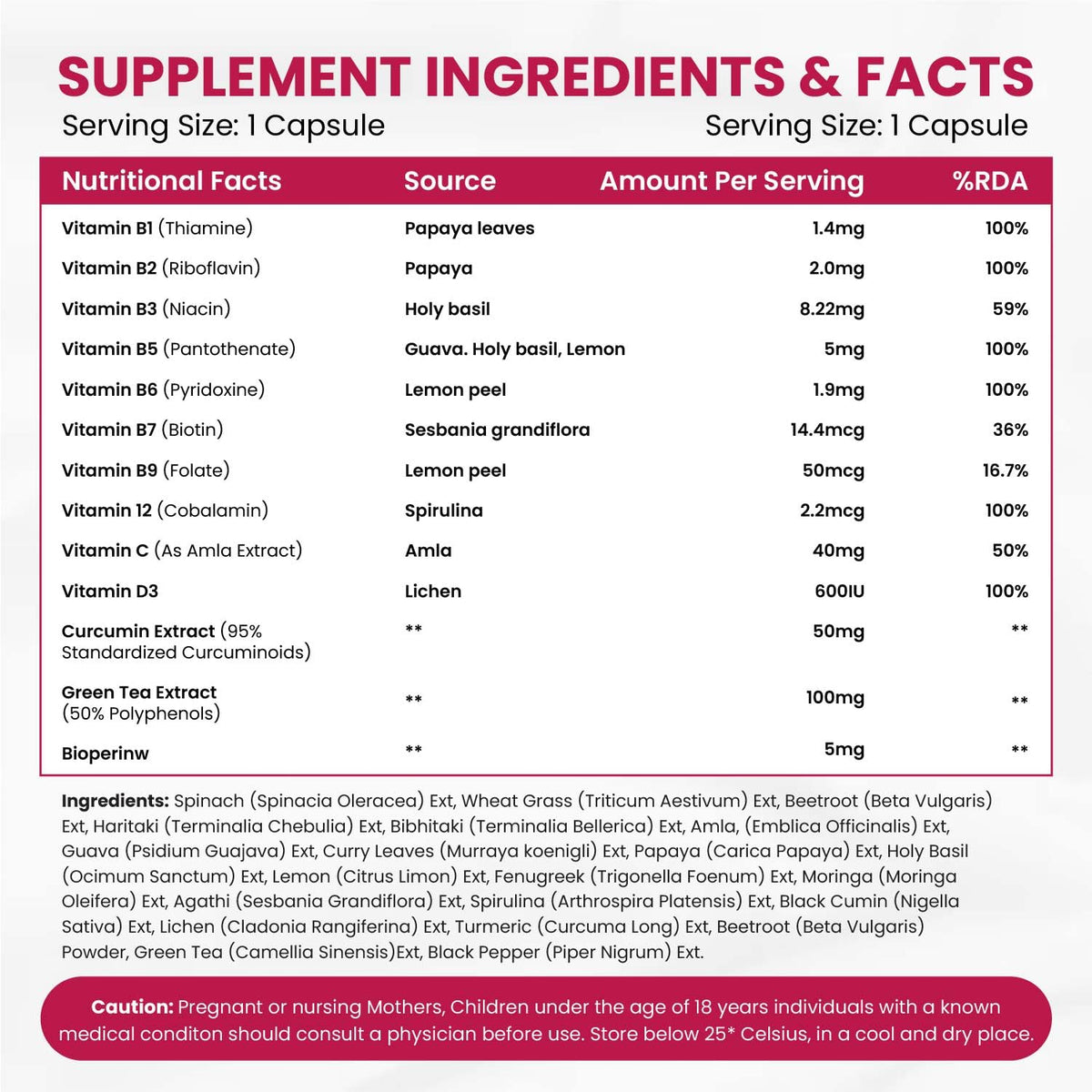 Himalayan Organics Plant-Based Collagen Builder with B Vitamins - 90 Capsules - image 2