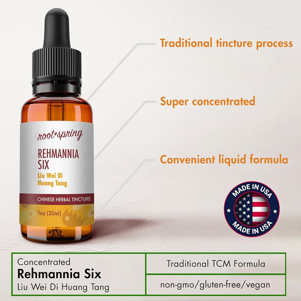 root + spring Rehmannia Six - Liu Wei Di Huang Tang - Herbal Tincture
