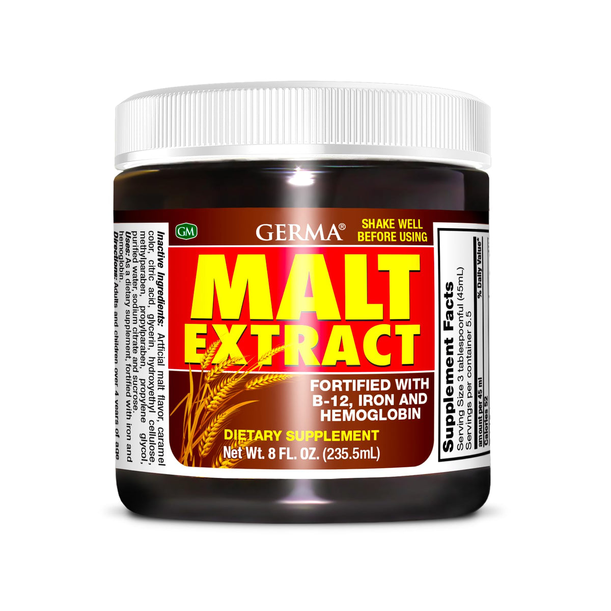 Germa Malt Extract Liquid Supplement - 8 fl oz - image 4