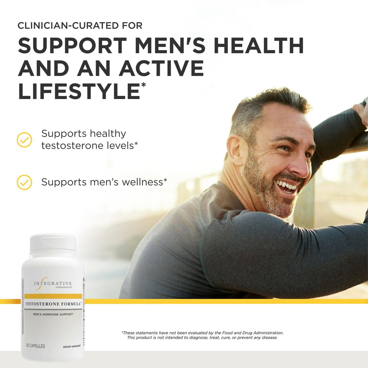 Integrative Therapeutics Testosterone Formula Men's Health - 90 Capsules - image 2