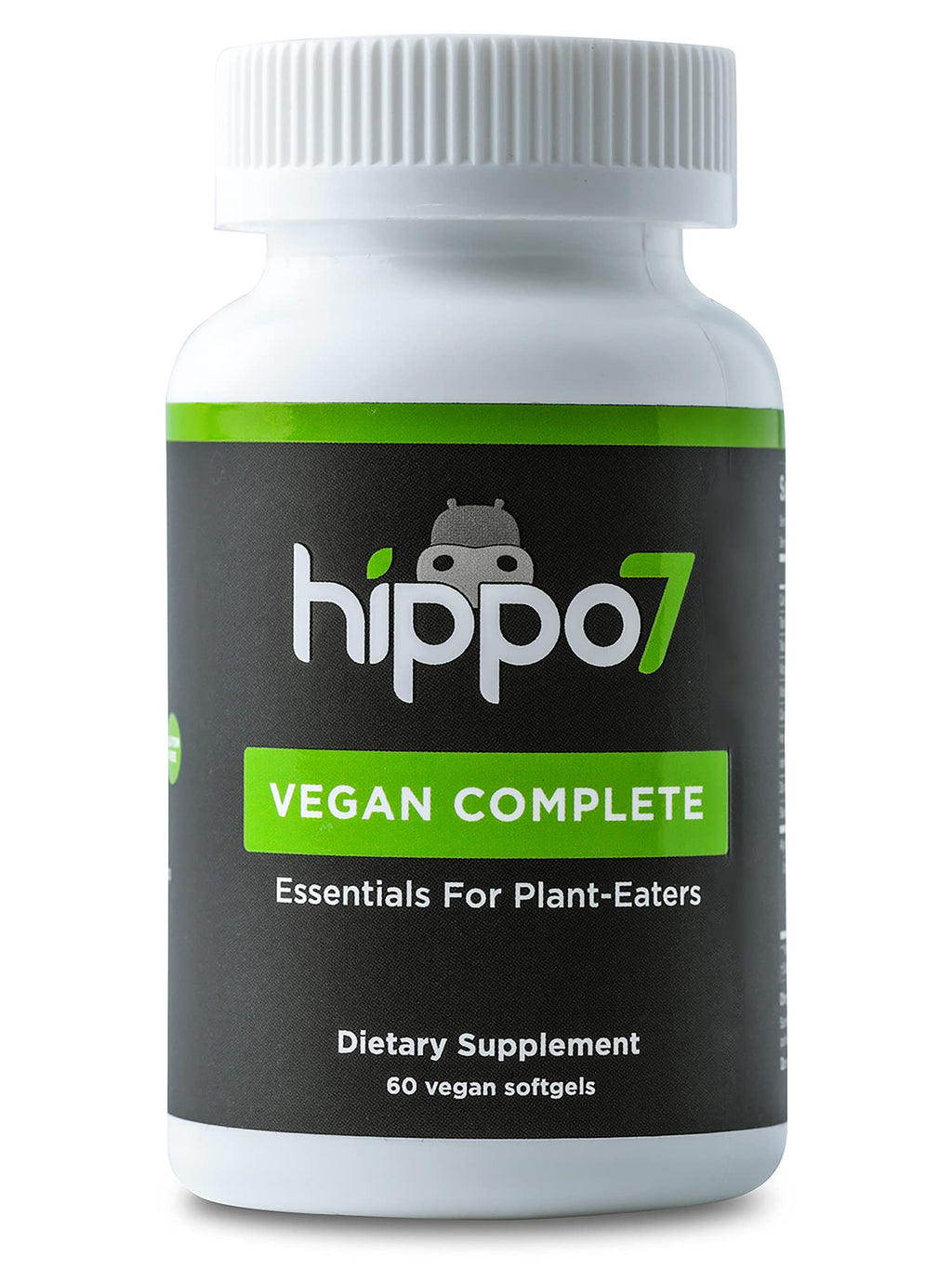Hippo7 Vegan Complete Multivitamin with B12, D, Omega-3 - 60 Softgels