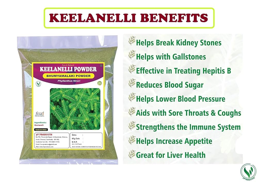 Generic Keelanelli Powder Bhumi Amla Phyllanthus Niruri - 400g - image 2