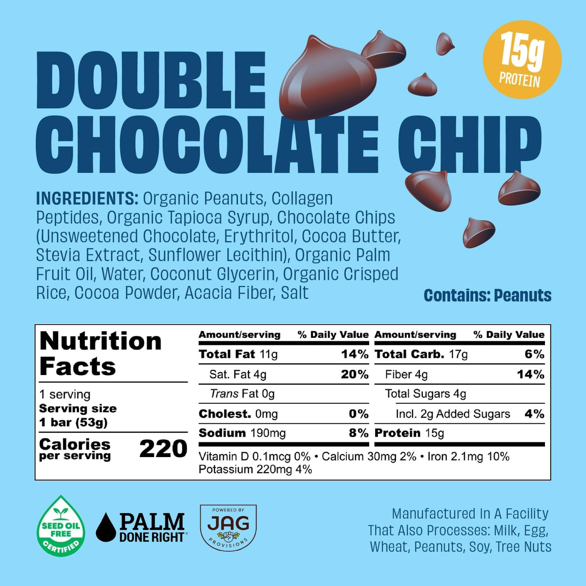 JustNosh Collagen Protein Bars