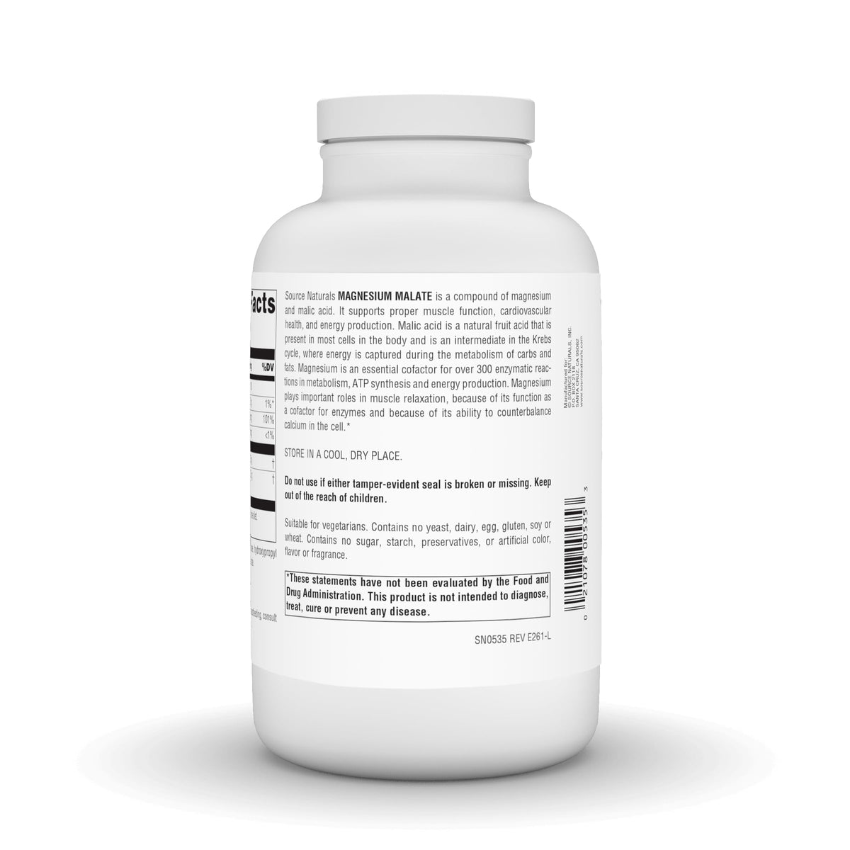 Source Naturals Magnesium Malate 3,750 mg - 360 Tablets - image 4