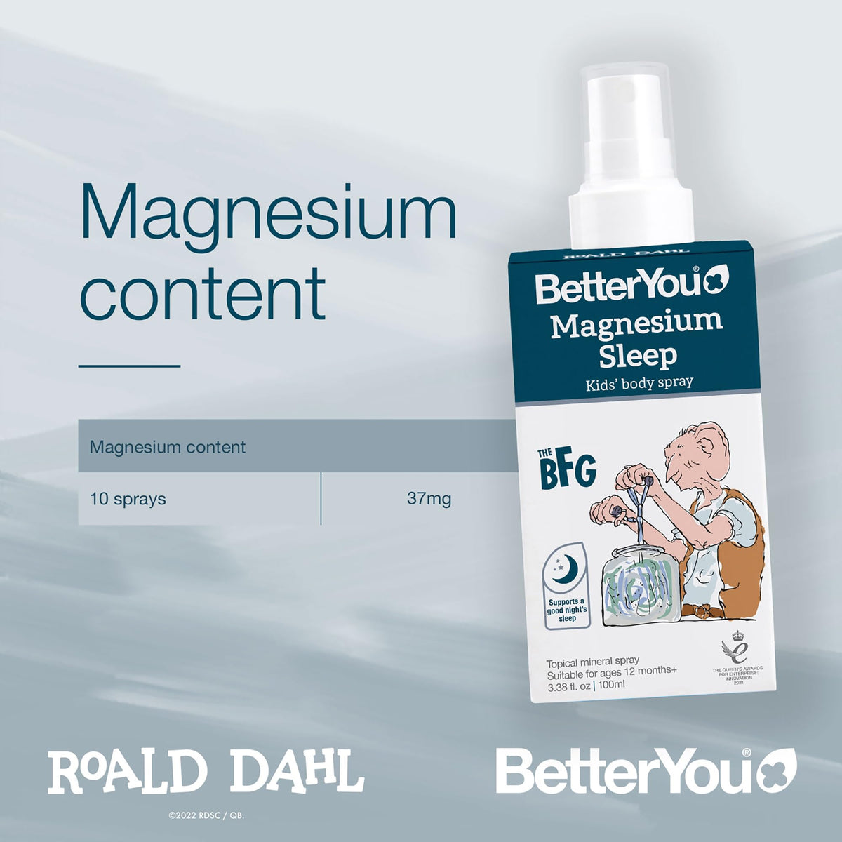 BetterYou Magnesium Sleep Kids' Body Spray - 3.38 oz - image 2