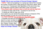 Flavored Sprays Roast Beef Omega-3 Oil for Dogs - 4 oz - image 7