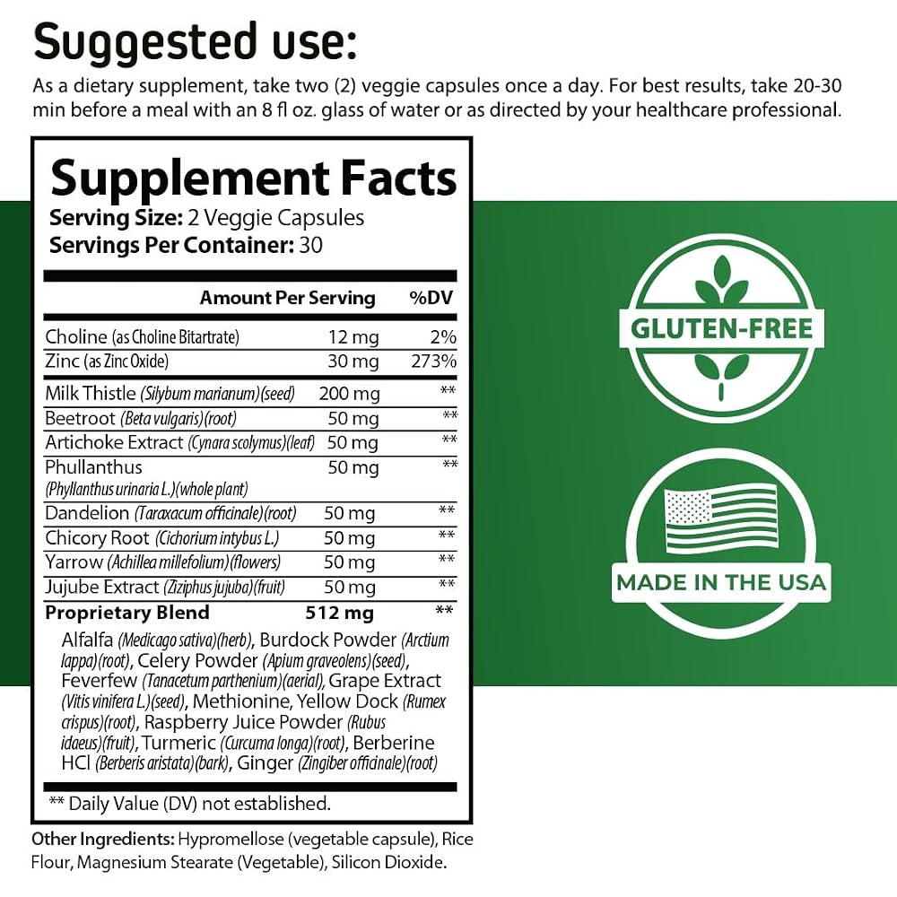 PureFight4U Urgent Liver 911 Herbal Liver Support - 60 Capsules - image 4