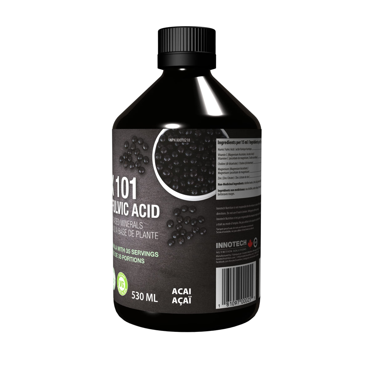 Innotech Nutrition Detox 101 Humic Fulvic Acid Liquid - 500ml - image 6