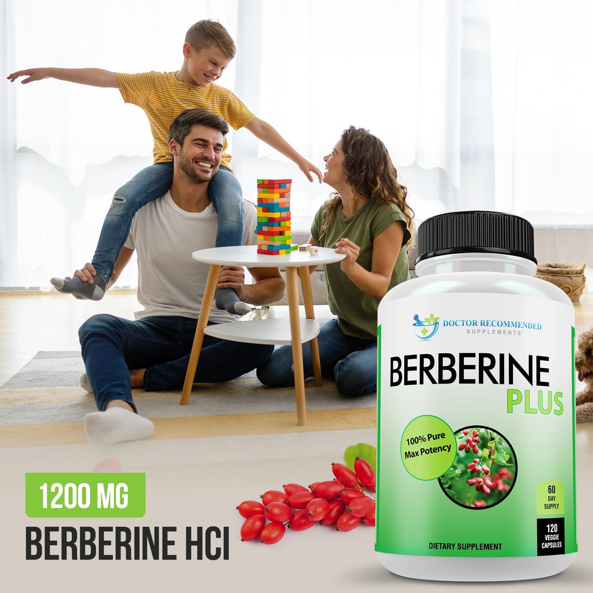 DOCTOR RECOMMENDED SUPPLEMENTS Berberine Plus 1200mg Per Serving