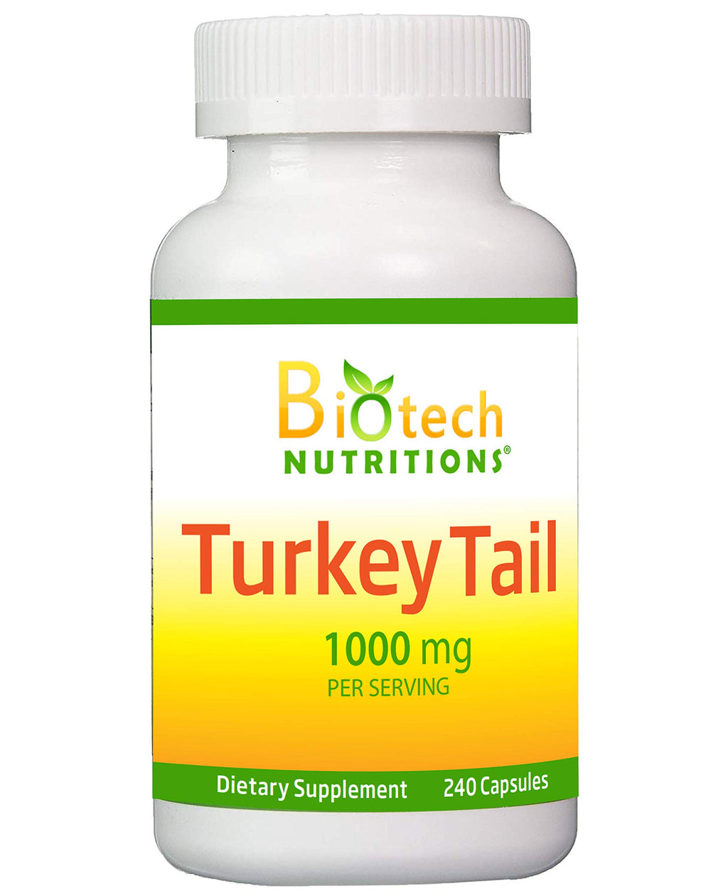 Biotech Nutritions Turkey Tail Mushroom 1000 mg - 240 Capsules