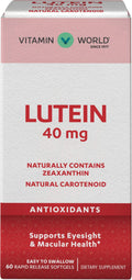 Vitamin World Lutein 40mg Eye Health - 60 Softgels