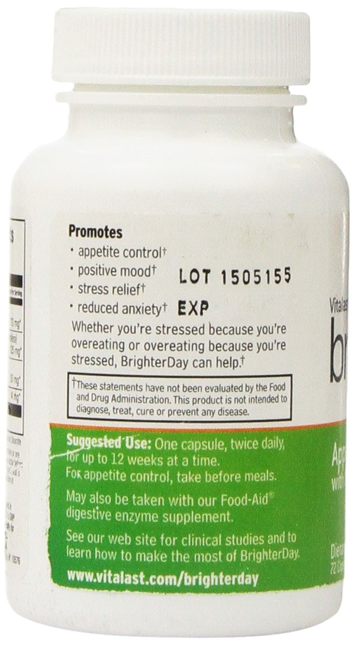 VITALAST BrighterDay Appetite Control and Mood Support - 72 Capsules - image 2