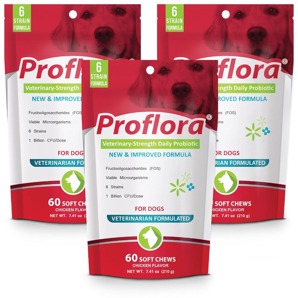 Proflora Probiotic Soft Chews for Dogs - 180 Soft Chews