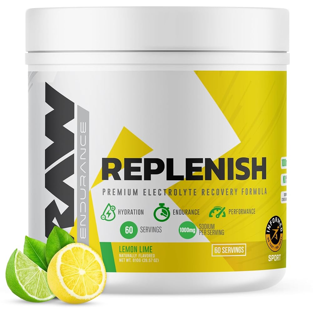 RAW Replenish, Premium Electrolytes Powder Recovery Formula