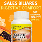 Arymar Sales Biliares Ox Bile with Digestive Enzymes - 60 Tablets - image 2