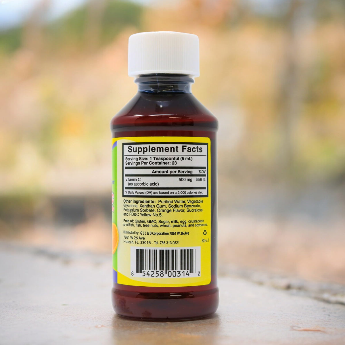 Arymar Liquid Vitamin C for Adults, Orange Flavour - 4oz - image 2