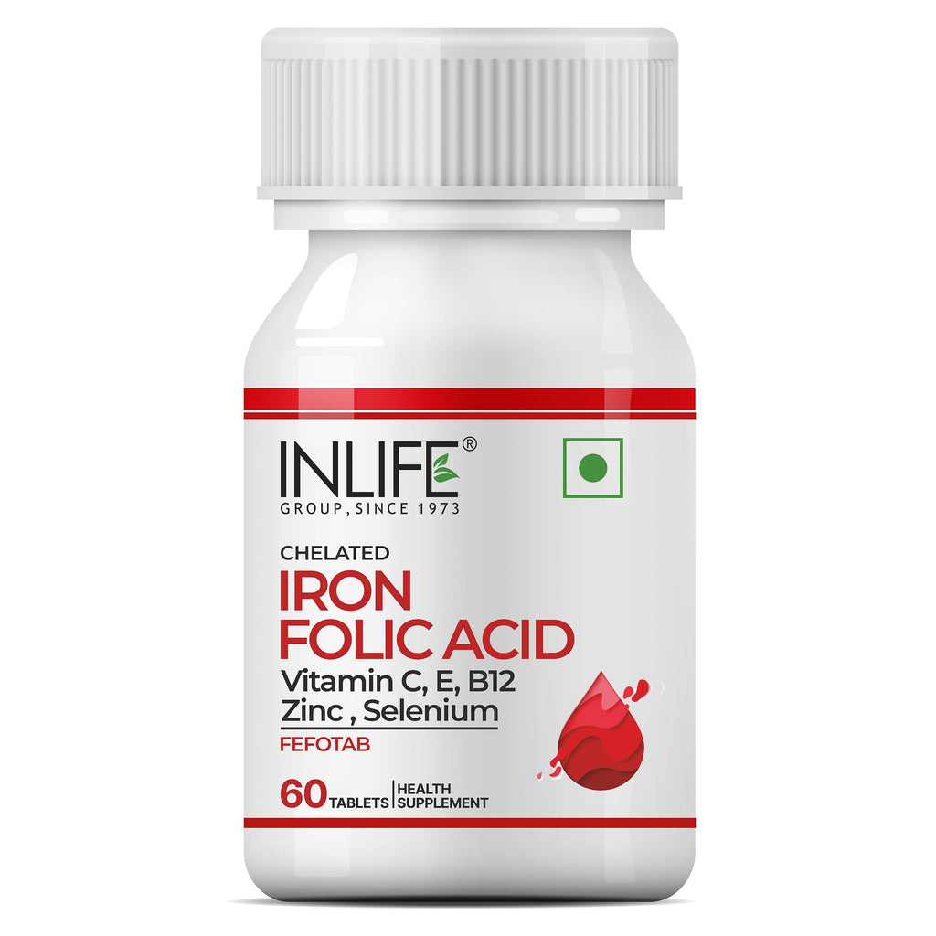 INLIFE Chelated Iron Folic Acid Supplement - 60 Tablets - image 9