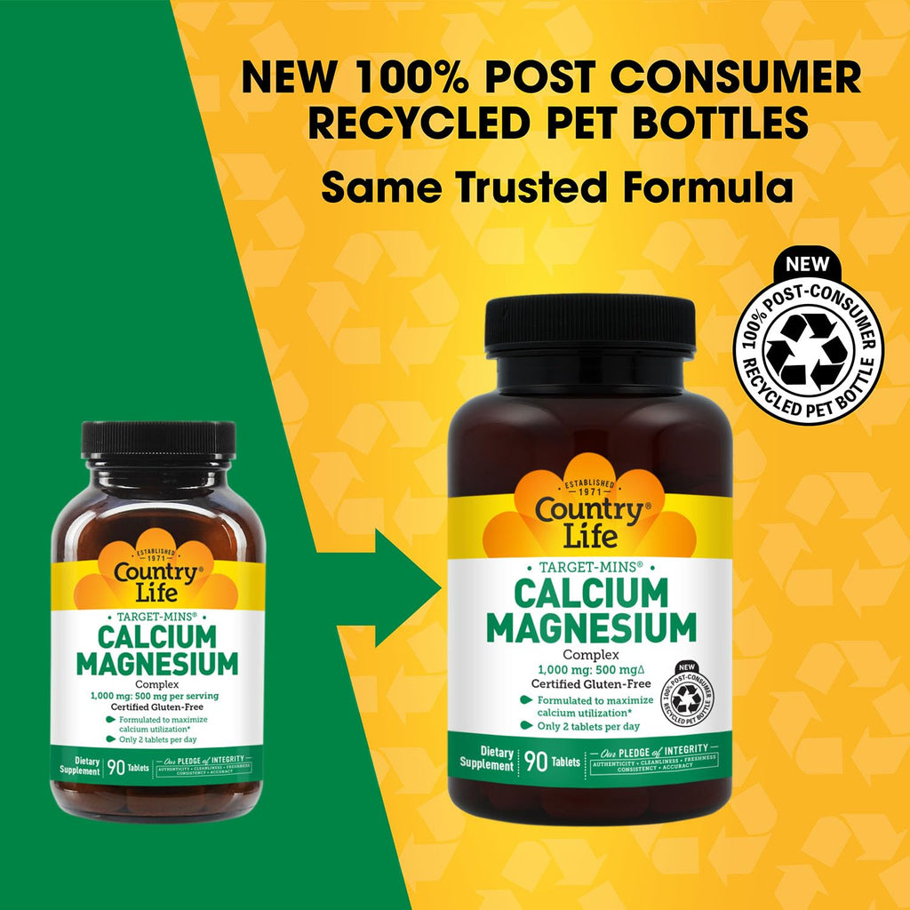 Country Life Target-Mins Calcium Magnesium Complex - 90 Tablets - image 6